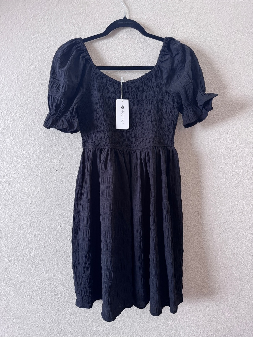 Black Womens Summer Dress Size S-M ( high stretch)